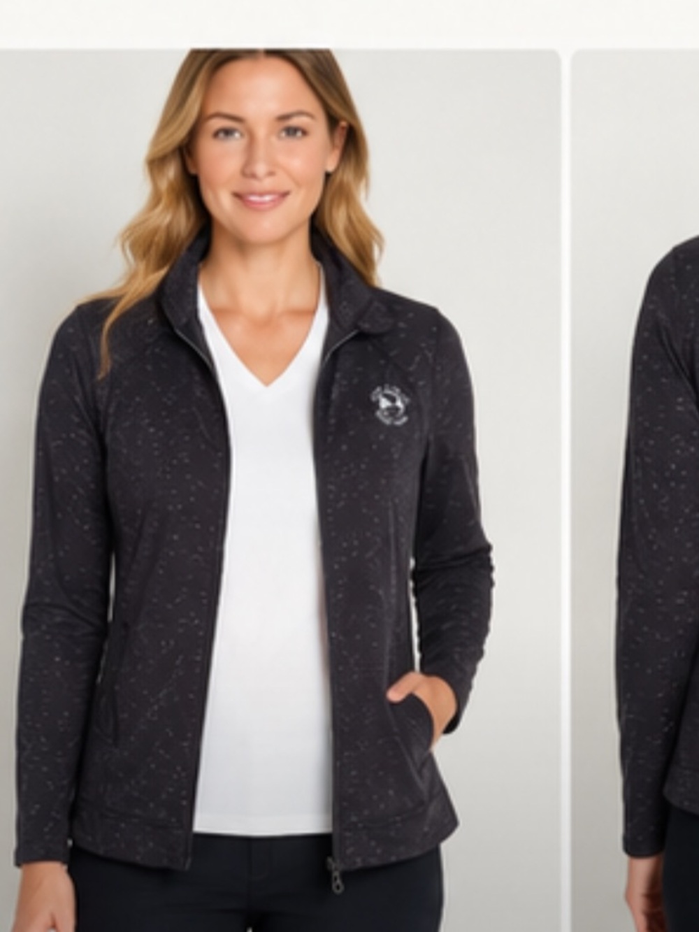 Peter Millar Pebble Beach Golf Links Full Zip Performance Jacket Women's Small
